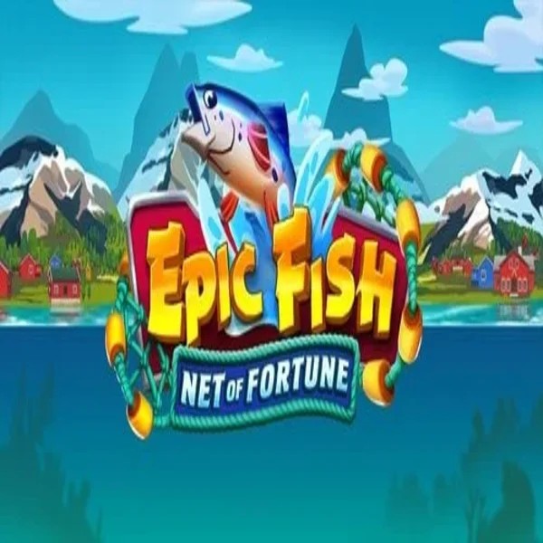 Slots logo of Epic Fish Net of Fortune from Quickspin at Rakoo Casino